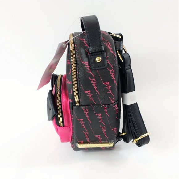 Betsey Johnson Dog Pink Mini Backpack main image 7